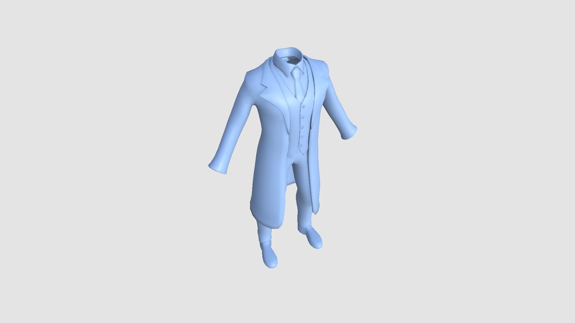 Joker Outfit 02 Purple Dirt - Character Design Fashion Low-poly 3D model_10