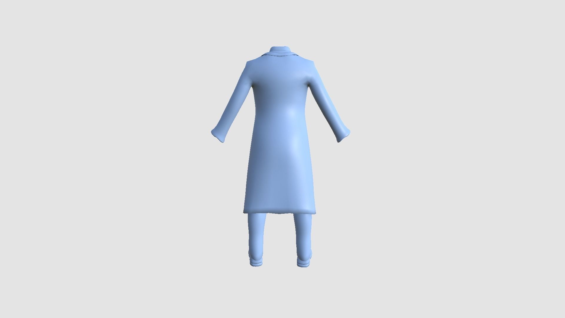 Joker Outfit 02 Purple Dirt - Character Design Fashion Low-poly 3D model_9