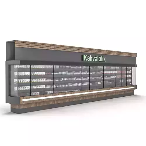 market breakfast section 02 Low-poly 3D model