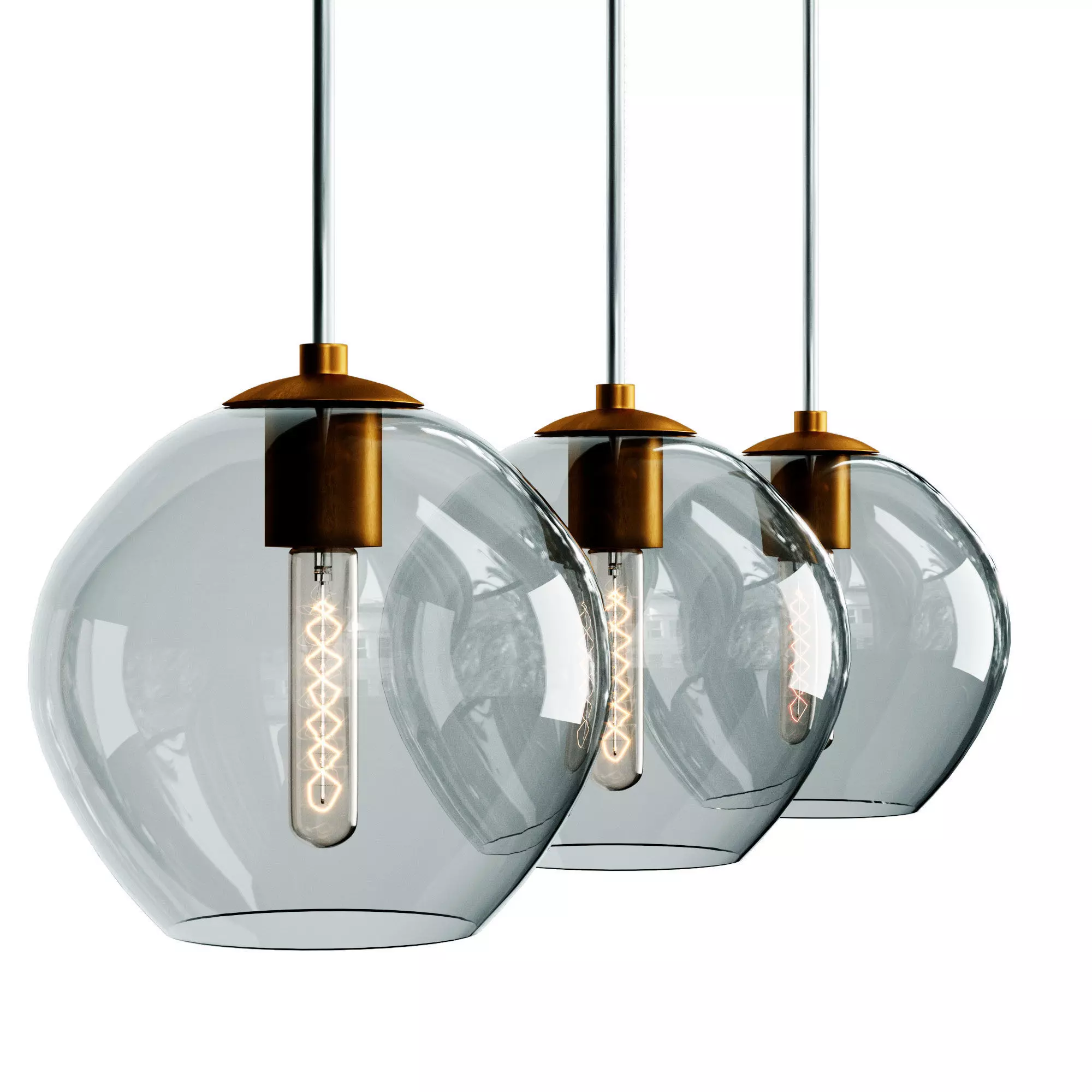 Lampatron FINNAR chandelier Low-poly 3D model_0