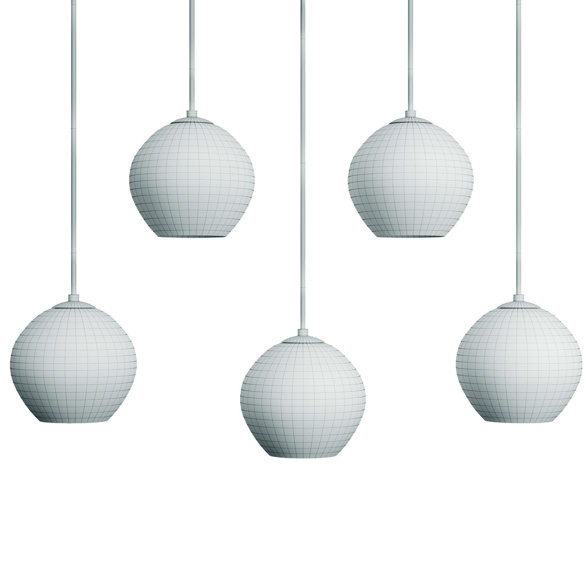 Lampatron FINNAR chandelier Low-poly 3D model_2