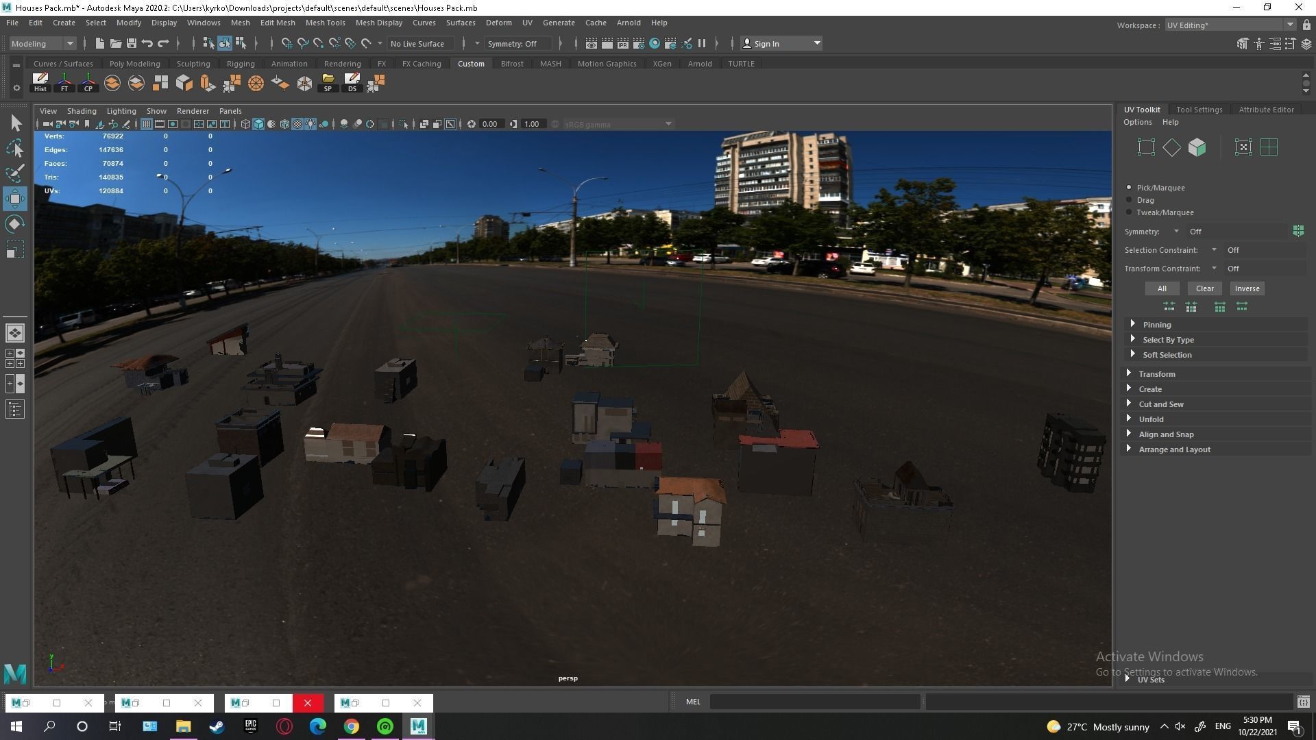 Low Poly House Pack Low-poly 3D model_3