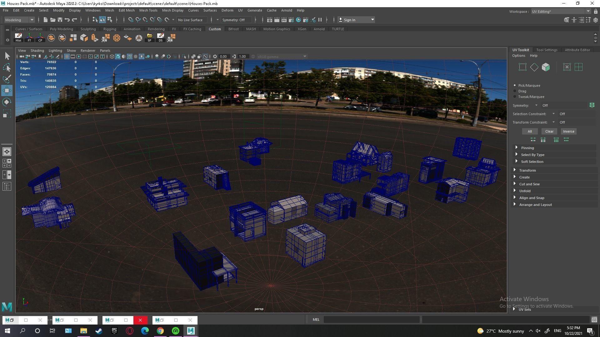 Low Poly House Pack Low-poly 3D model_4