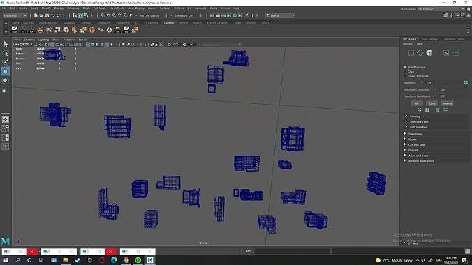 Low Poly House Pack Low-poly 3D model 6