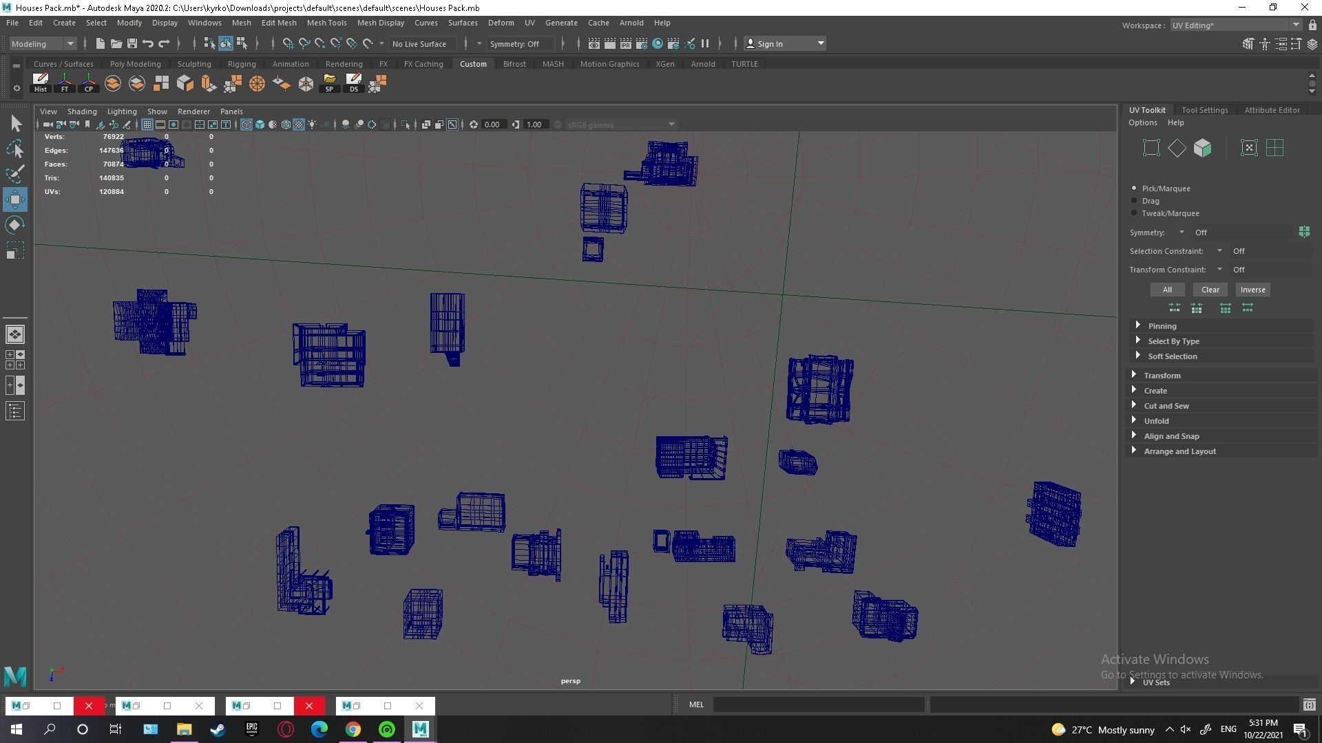 Low Poly House Pack Low-poly 3D model_5