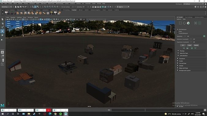 Low Poly House Pack Low-poly 3D model 3