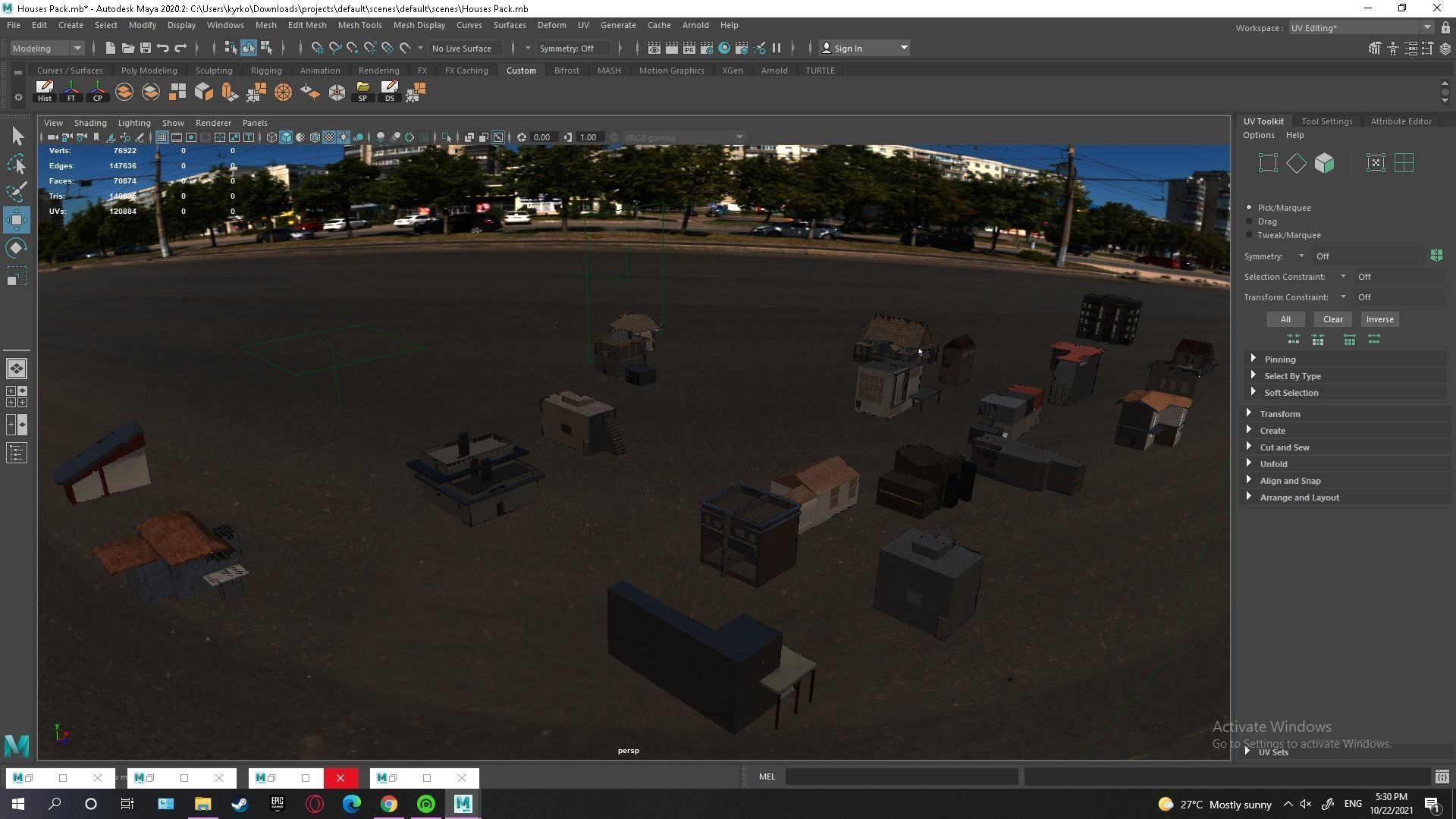 Low Poly House Pack Low-poly 3D model_2