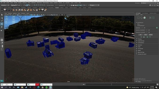 Low Poly House Pack Low-poly 3D model 7
