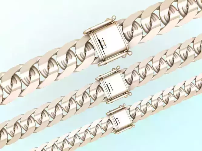 Chain bracelets - Miami Cuban link - 3 Size  - N636