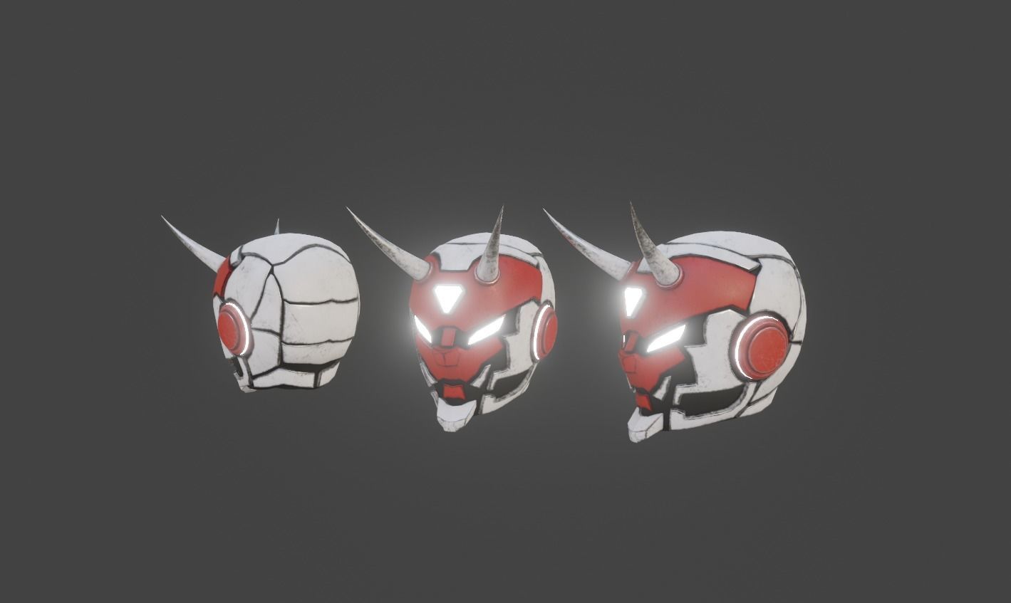 Hiro Helmet Low-poly 3D model_2