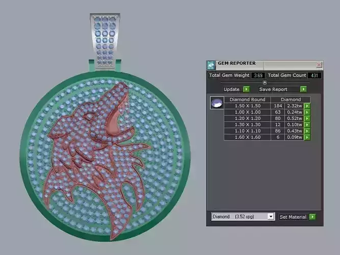 Wolf Pendant For Men 