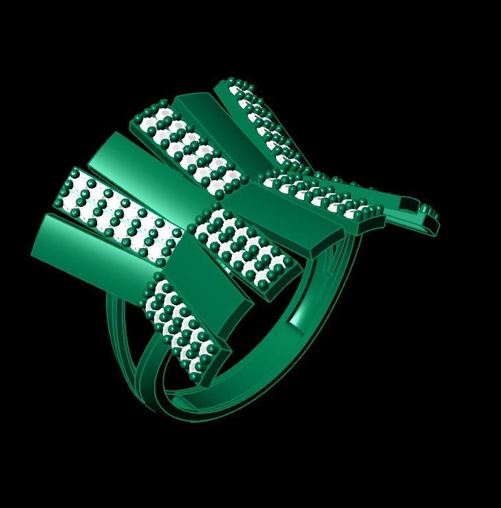 Woman Rings 3D 3D print model_3