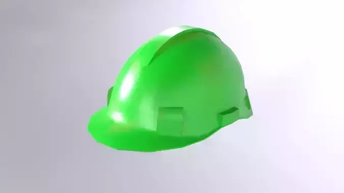 Safety Helmet Low Poly