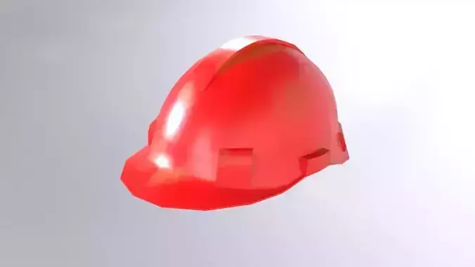 Safety Helmet Low Poly