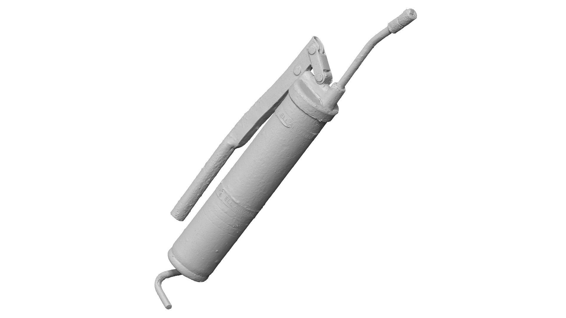 Grease Pump Gun Raw Scanned 3D model_10