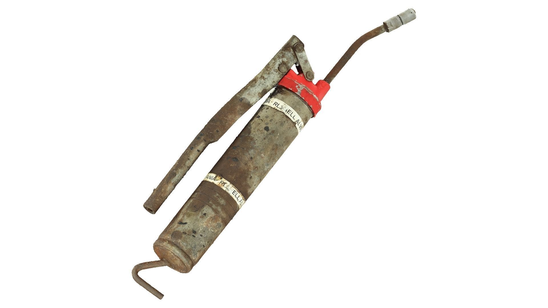 Grease Pump Gun Raw Scanned 3D model_4