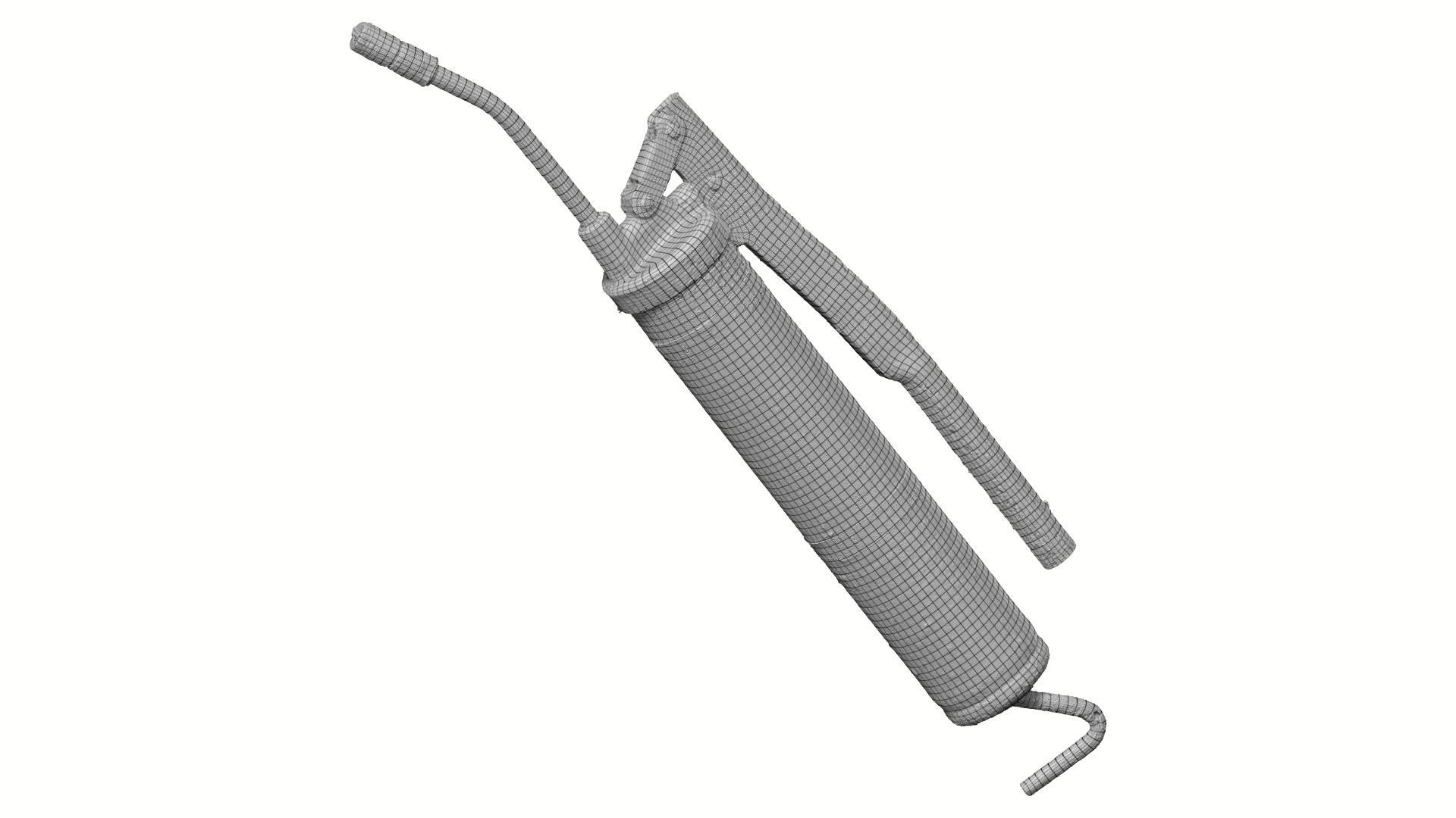 Grease Pump Gun Raw Scanned 3D model_8