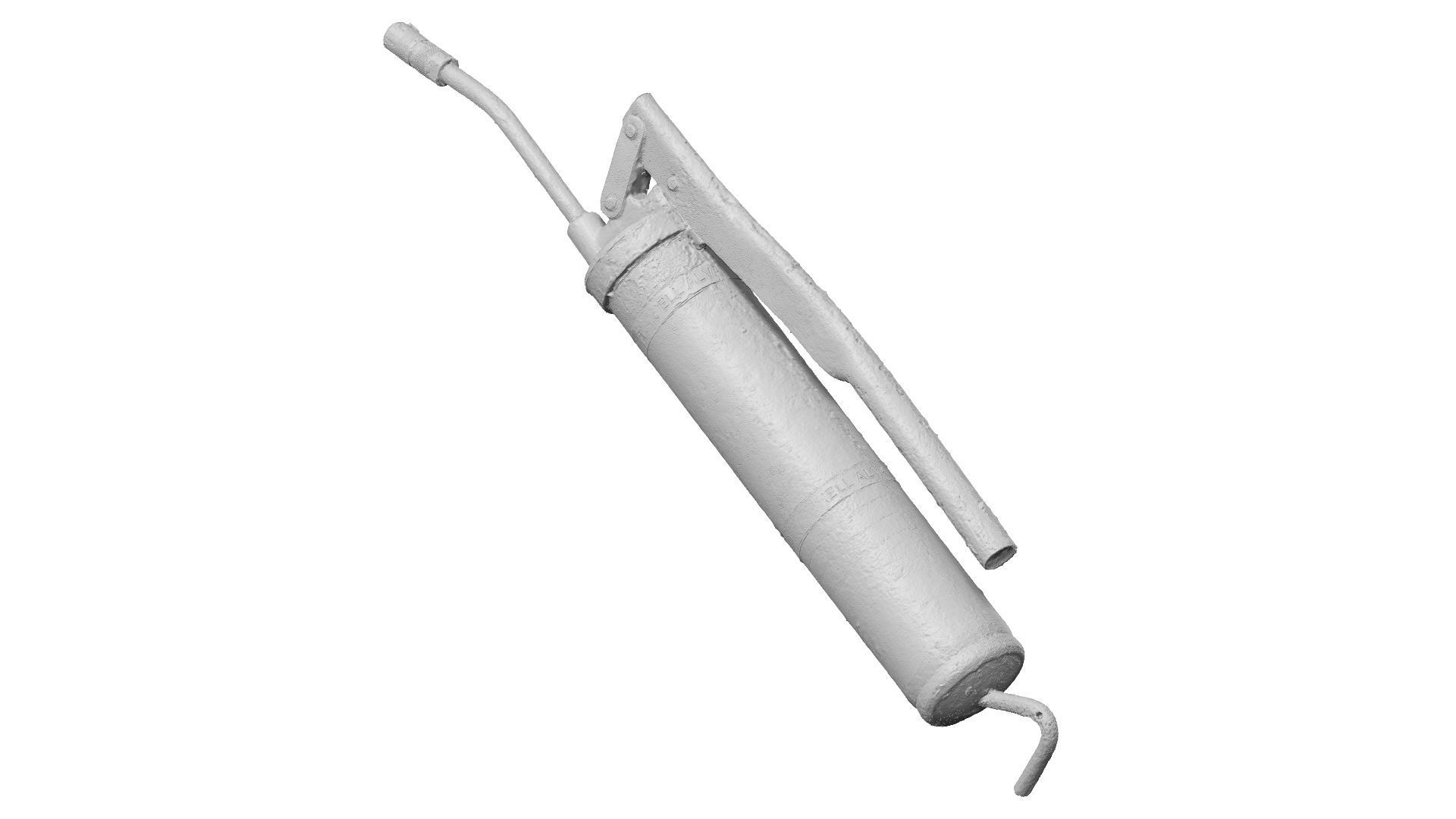 Grease Pump Gun Raw Scanned 3D model_13