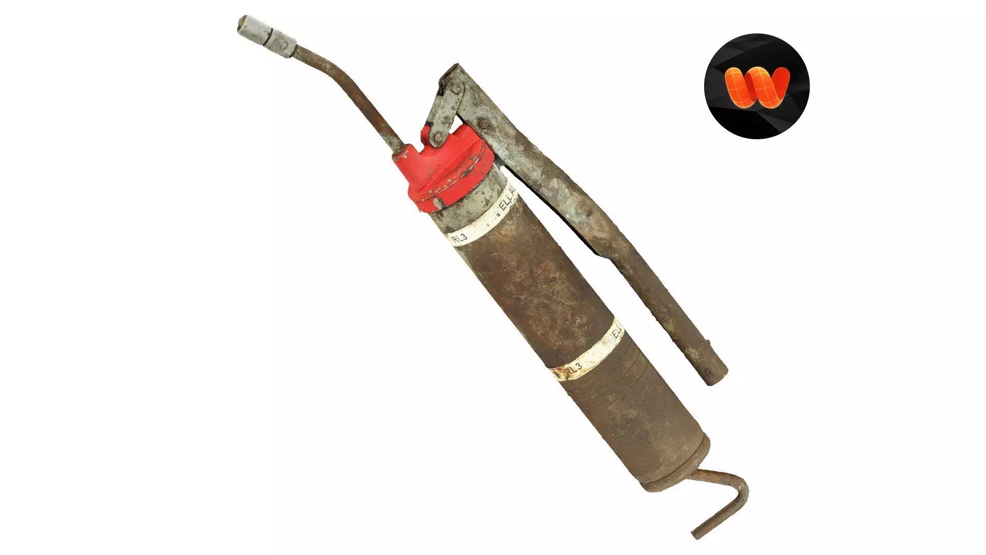 Grease Pump Gun Raw Scanned 3D model_0