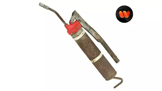 Grease Pump Gun Raw Scanned 3D model