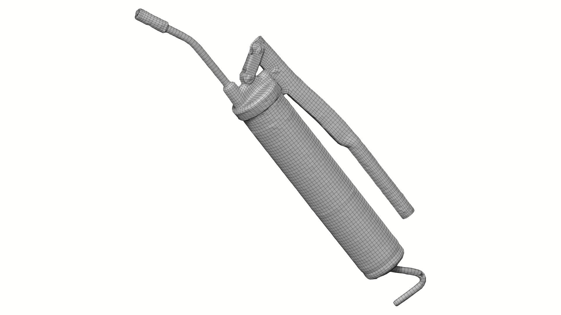 Grease Pump Gun Raw Scanned 3D model_7