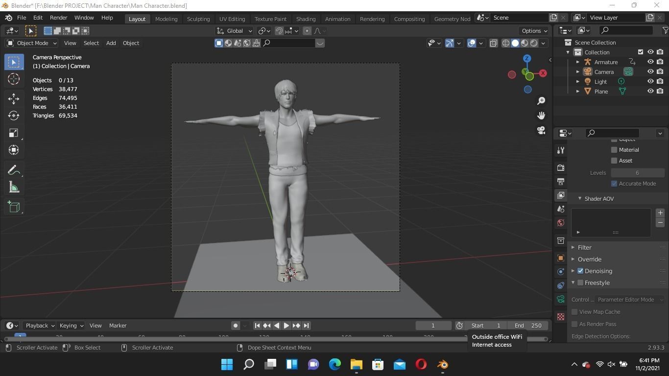 Gaming Man Character 3D model_8
