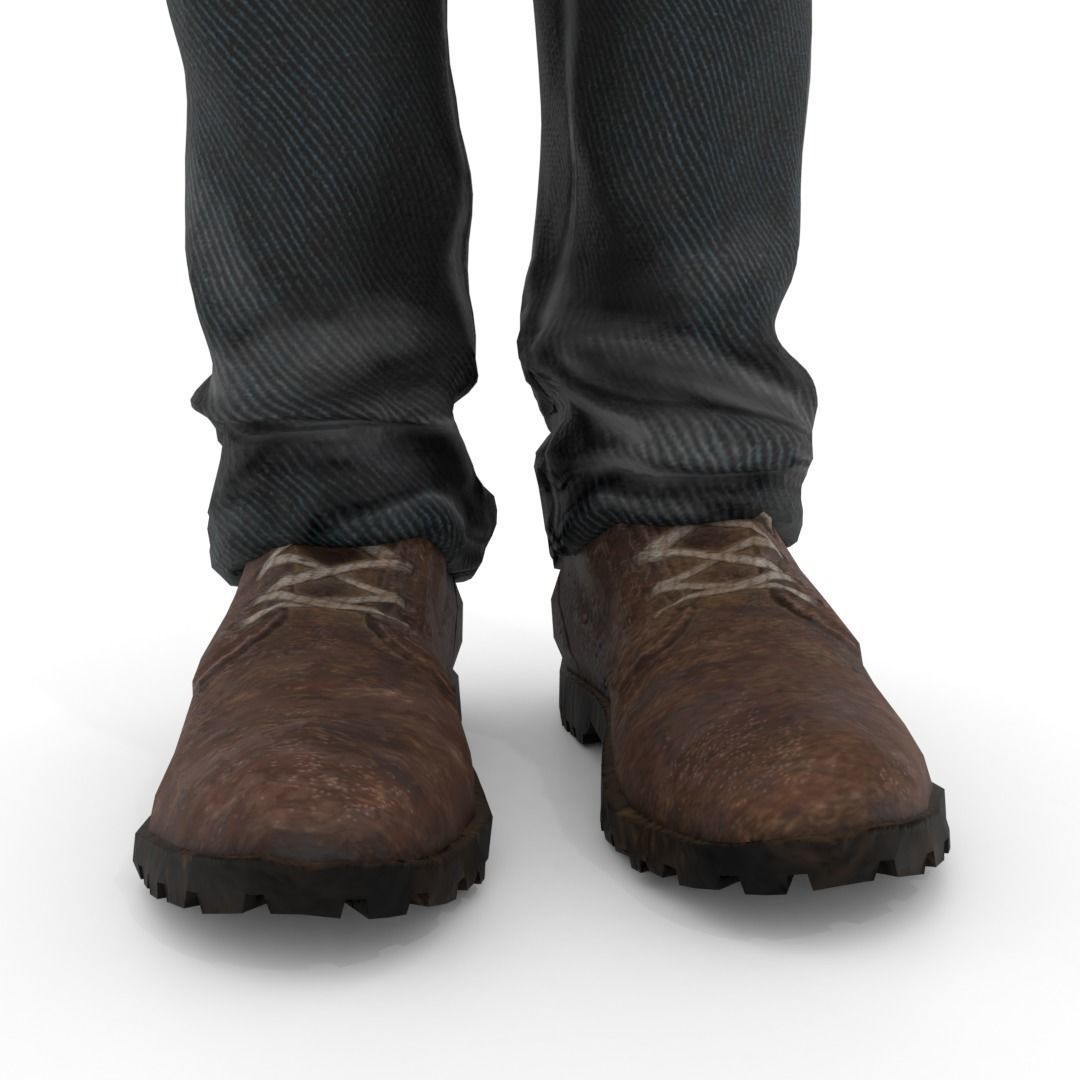 Gaming Man Character 3D model_4