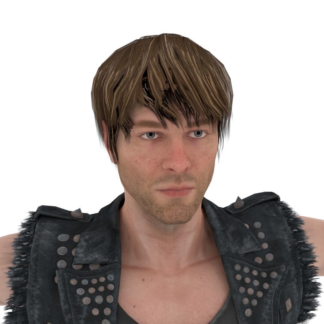 Gaming Man Character 3D model_3