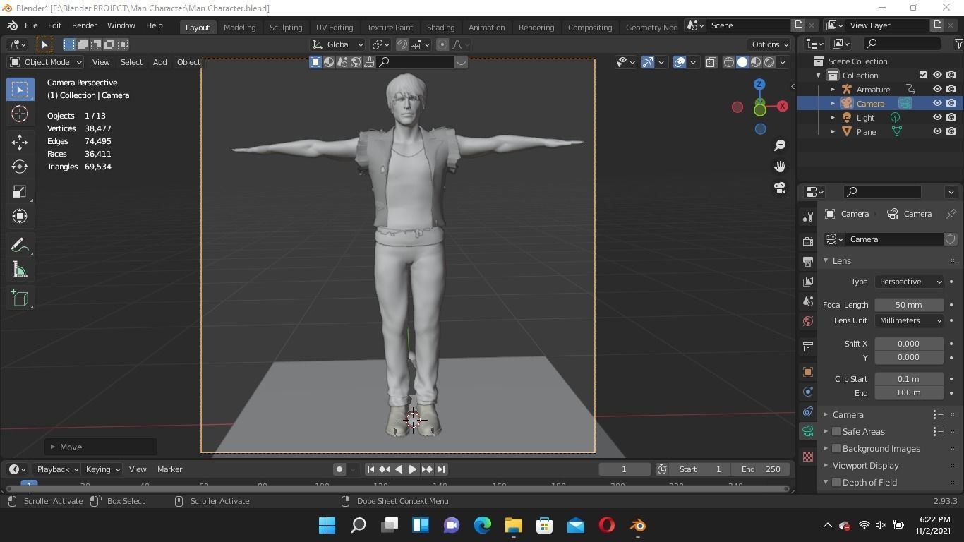 Gaming Man Character 3D model_7