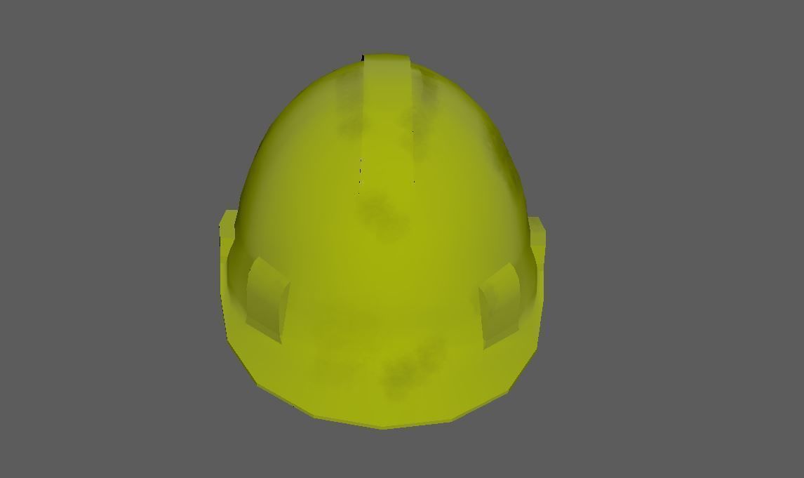 Worker Safety Helmet Set Low-poly 3D model_18