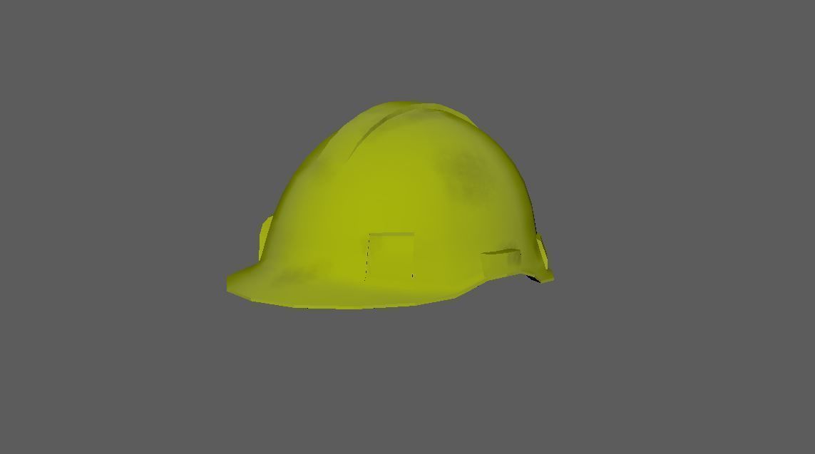Worker Safety Helmet Set Low-poly 3D model_12