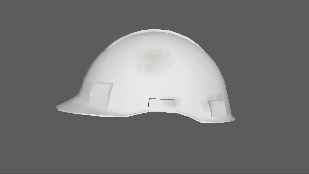 Worker Safety Helmet Set Low-poly 3D model_23