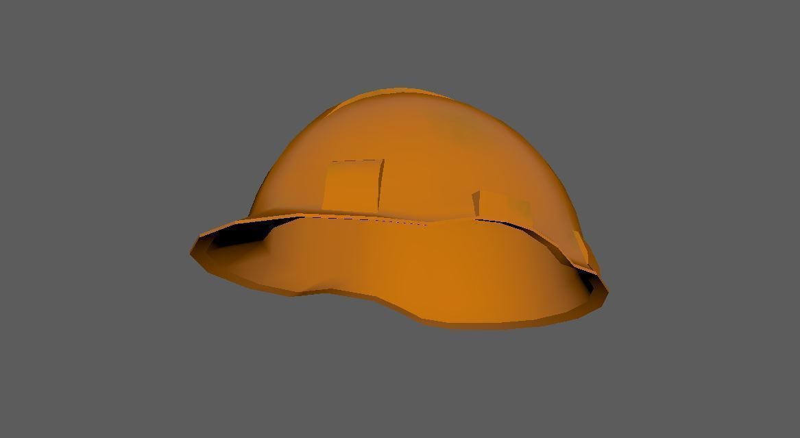 Worker Safety Helmet Set Low-poly 3D model_21