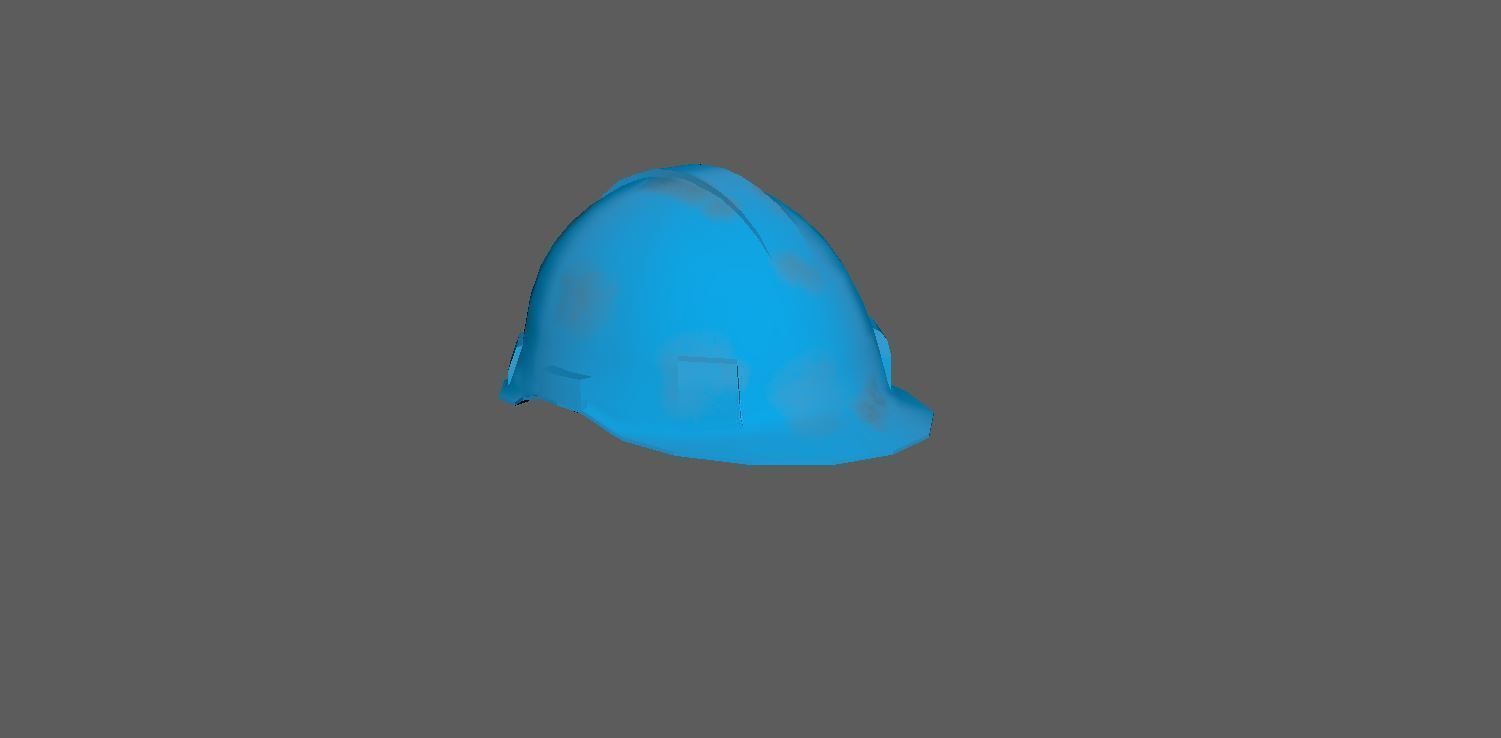 Worker Safety Helmet Set Low-poly 3D model_19