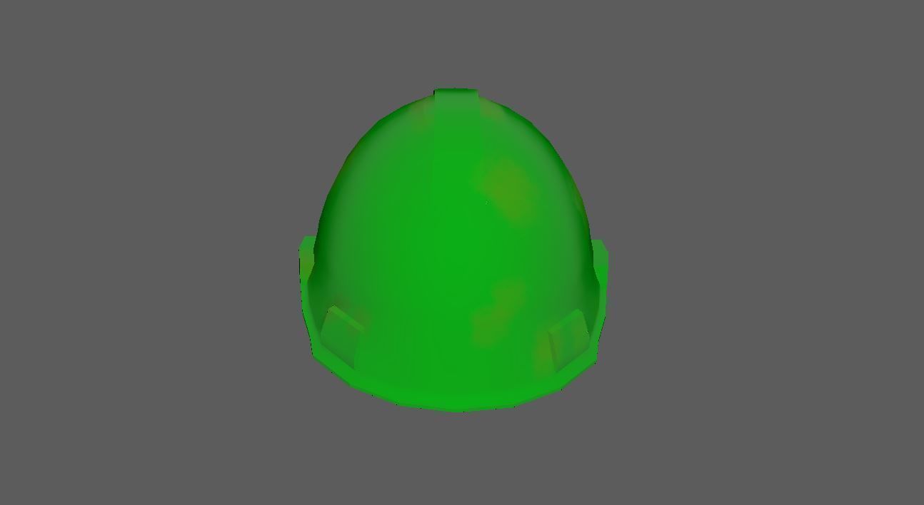 Worker Safety Helmet Set Low-poly 3D model_20