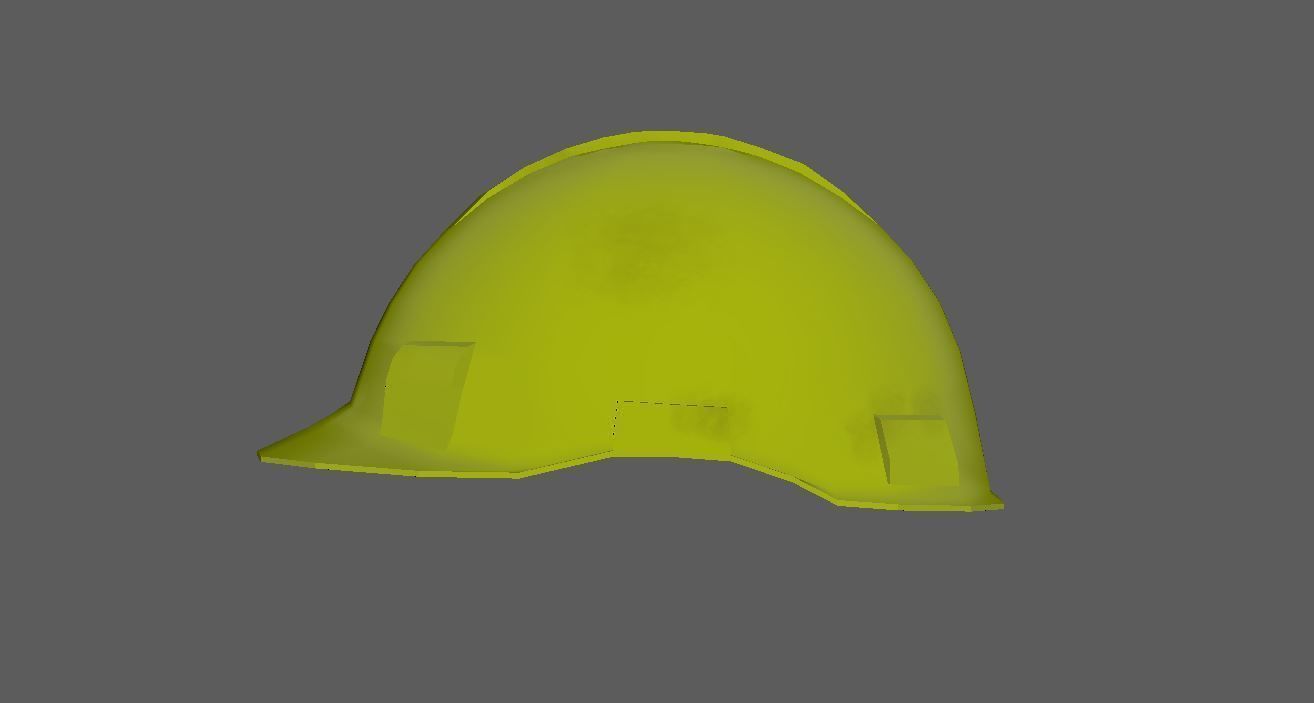 Worker Safety Helmet Set Low-poly 3D model_24