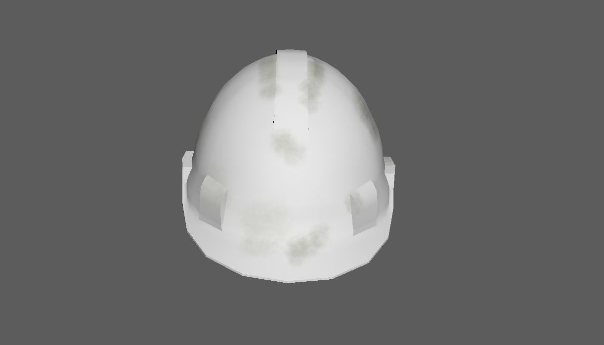 Worker Safety Helmet Set Low-poly 3D model_17