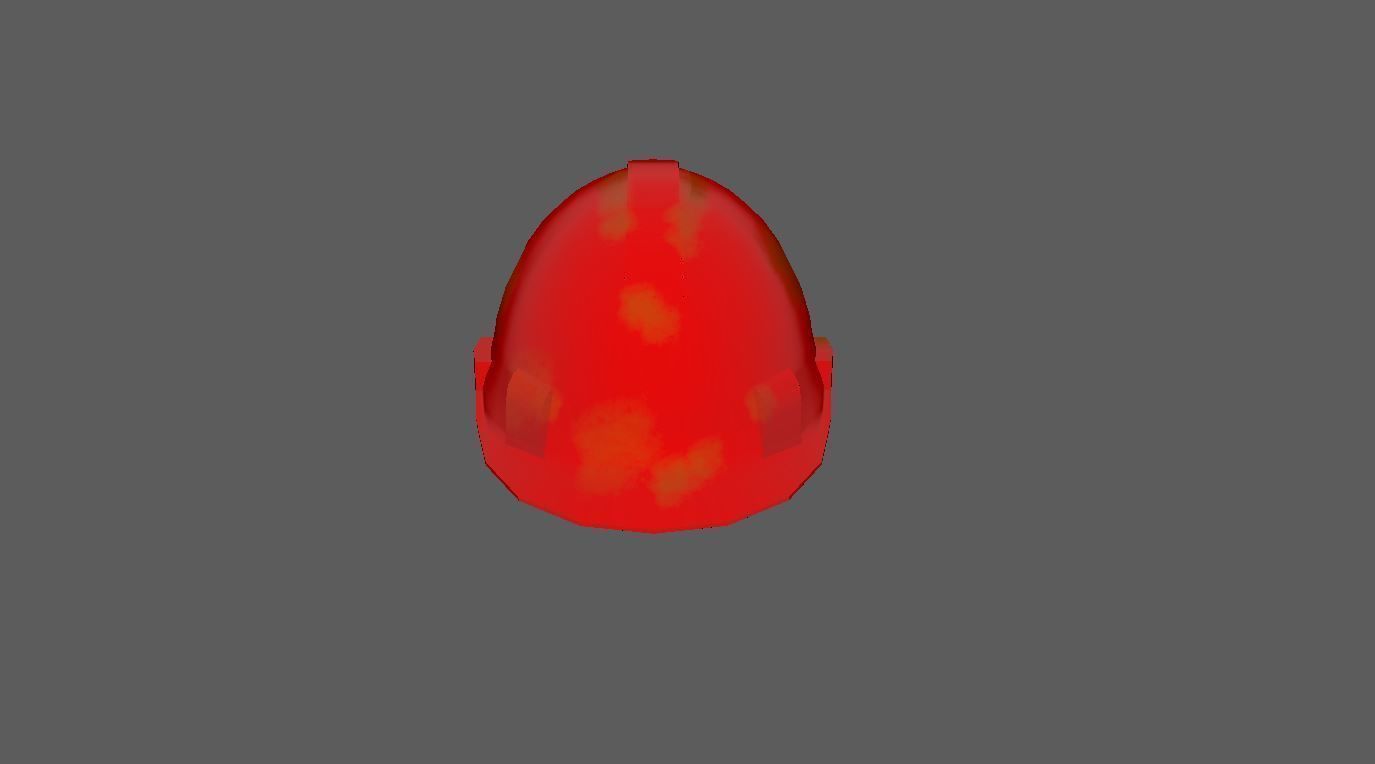 Worker Safety Helmet Set Low-poly 3D model_16