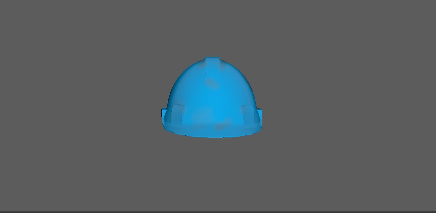 Worker Safety Helmet Set Low-poly 3D model_13