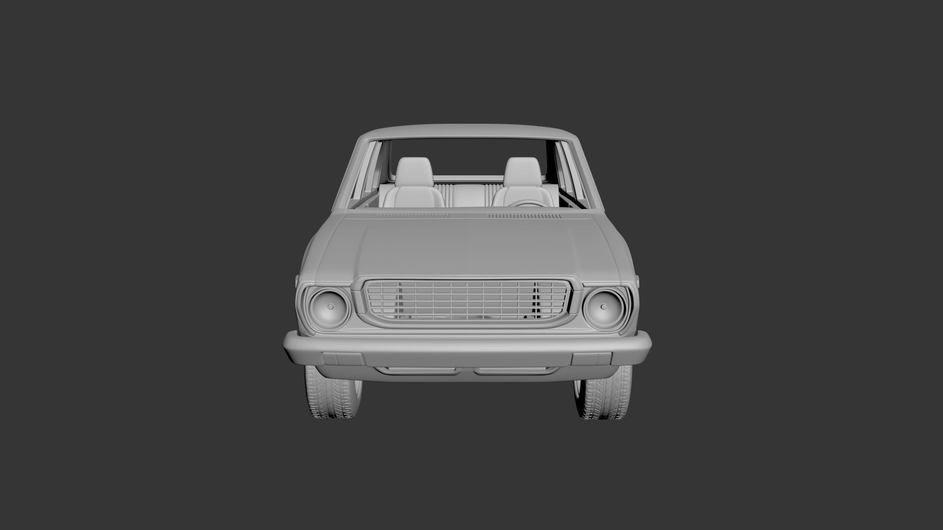 Toyota Corolla 1975 4 Door 3D print model_6