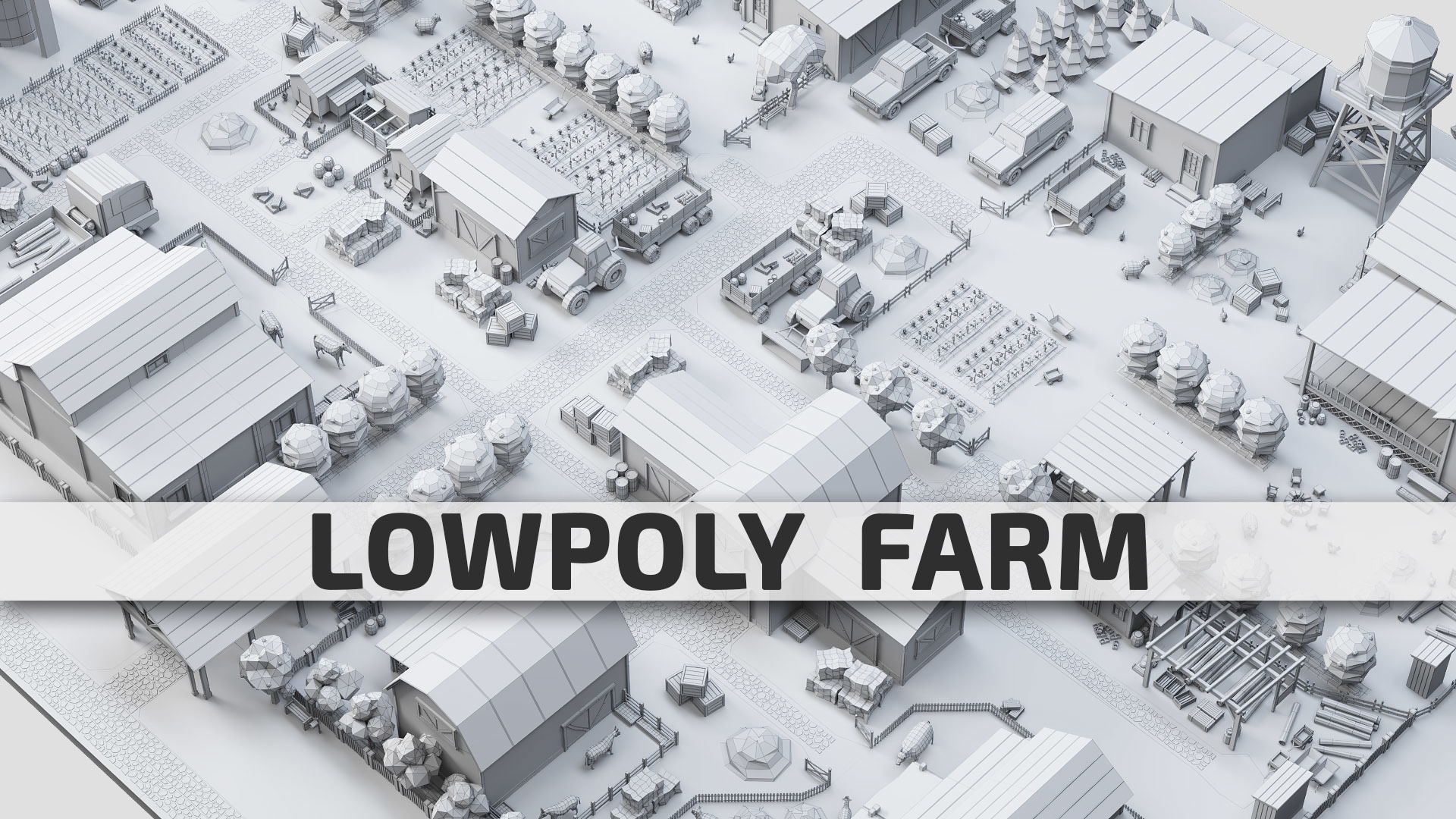 Low Poly Farm Pack - Ready Farm Collection lowpoly Low-poly 3D model_3
