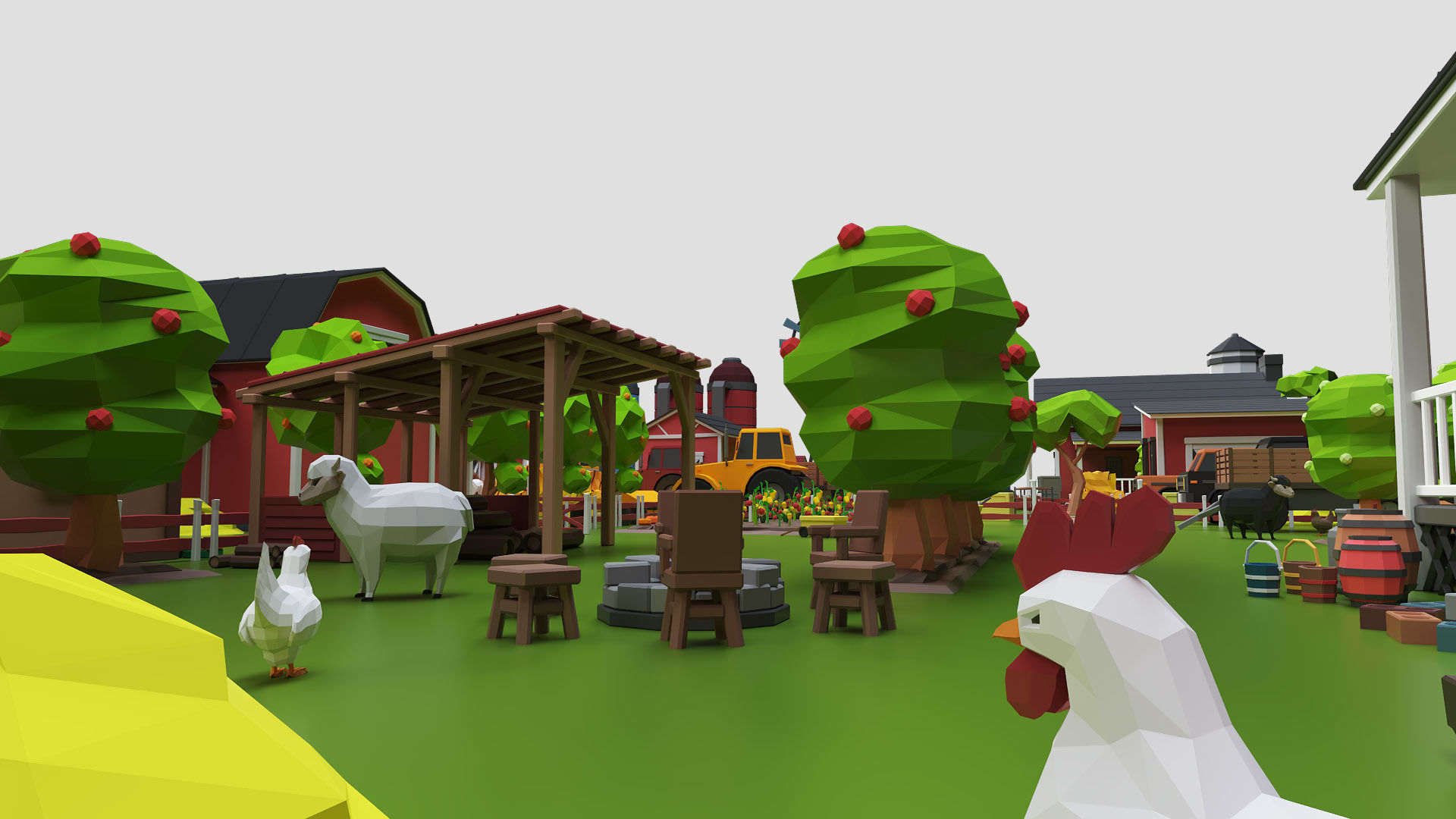 Low Poly Farm Pack - Ready Farm Collection lowpoly Low-poly 3D model_18