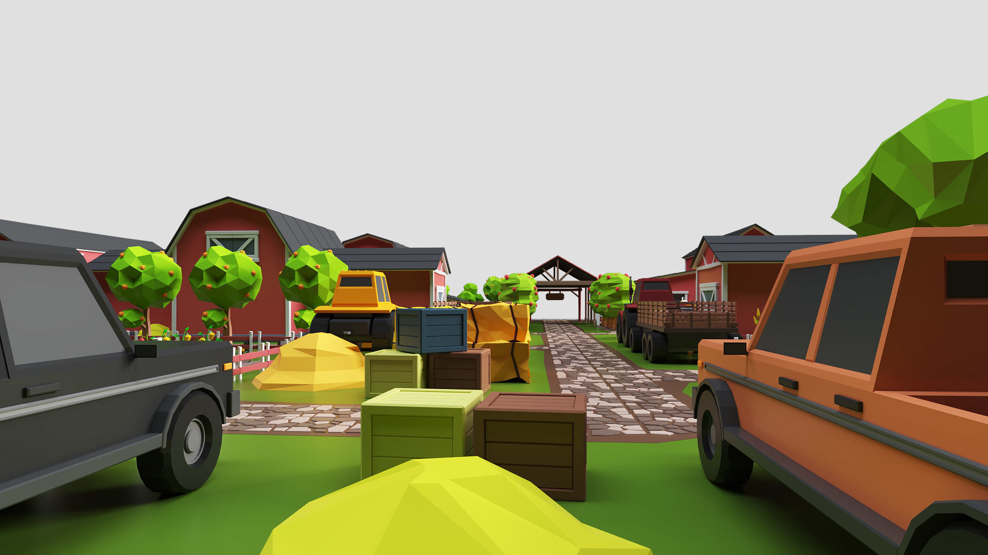 Low Poly Farm Pack - Ready Farm Collection lowpoly Low-poly 3D model_15