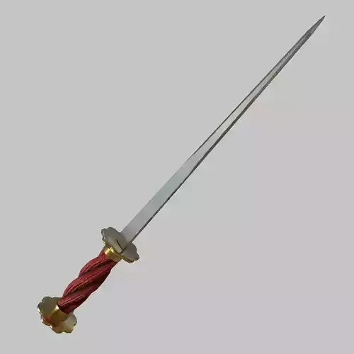 Rondel Dagger Free low-poly 3D model