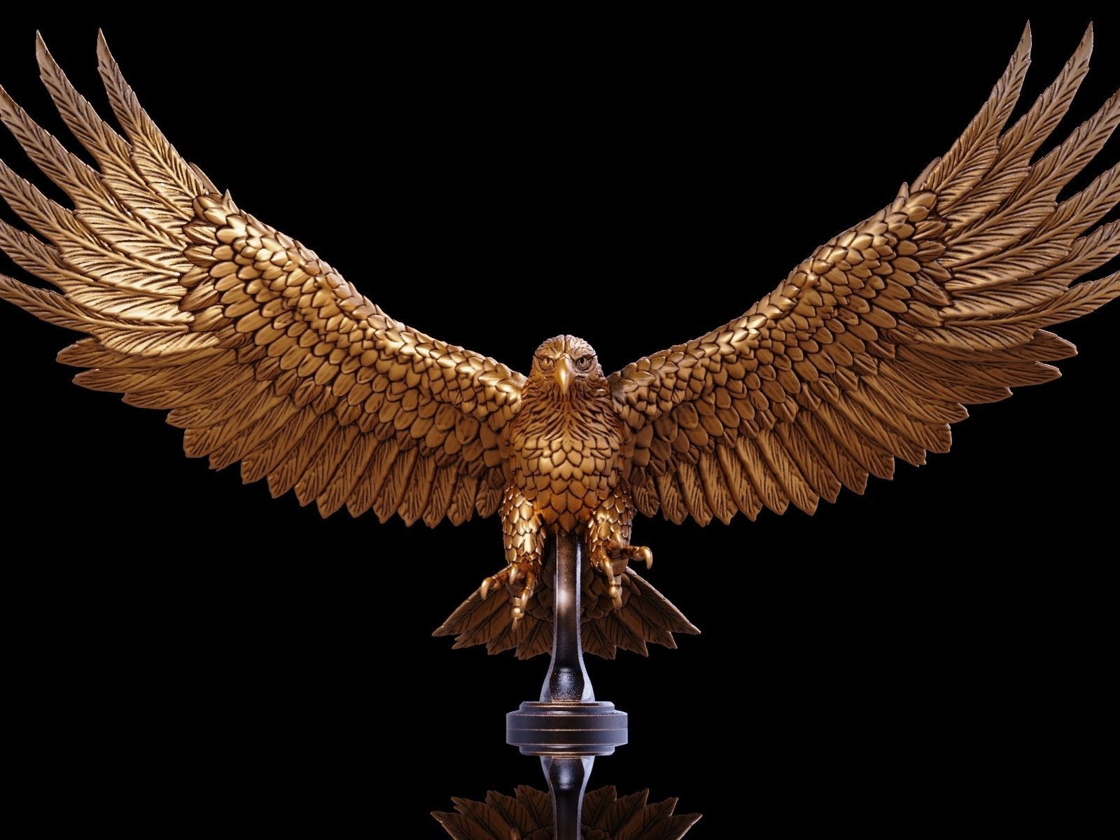 Eagle Golden 3D print model_2
