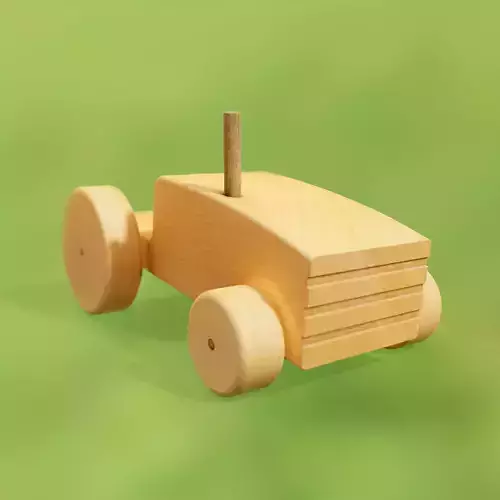 Wooden Tractor Toy