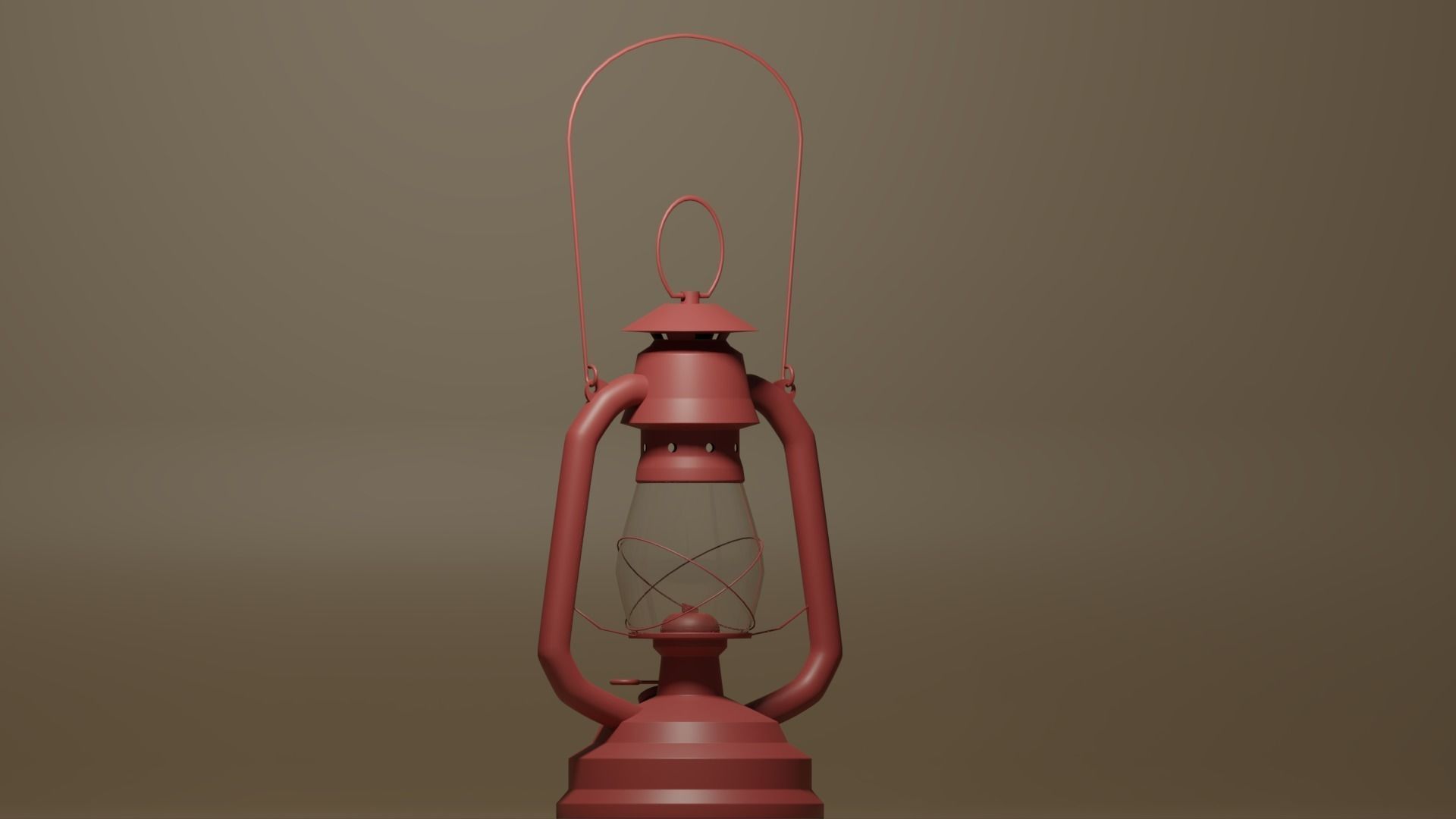 Cartoon Retro Kerosene Lamp 3D model_17
