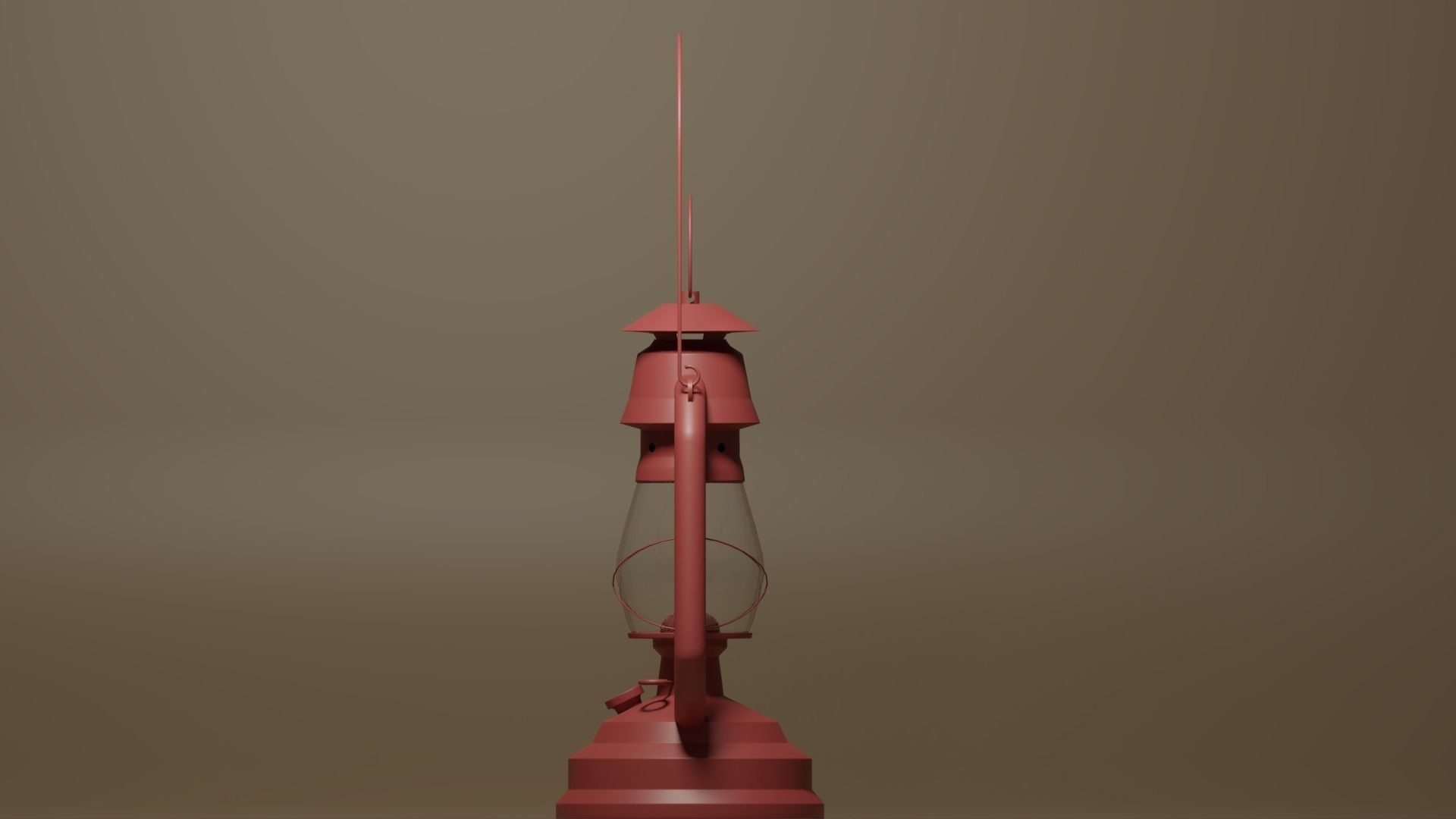Cartoon Retro Kerosene Lamp 3D model_19
