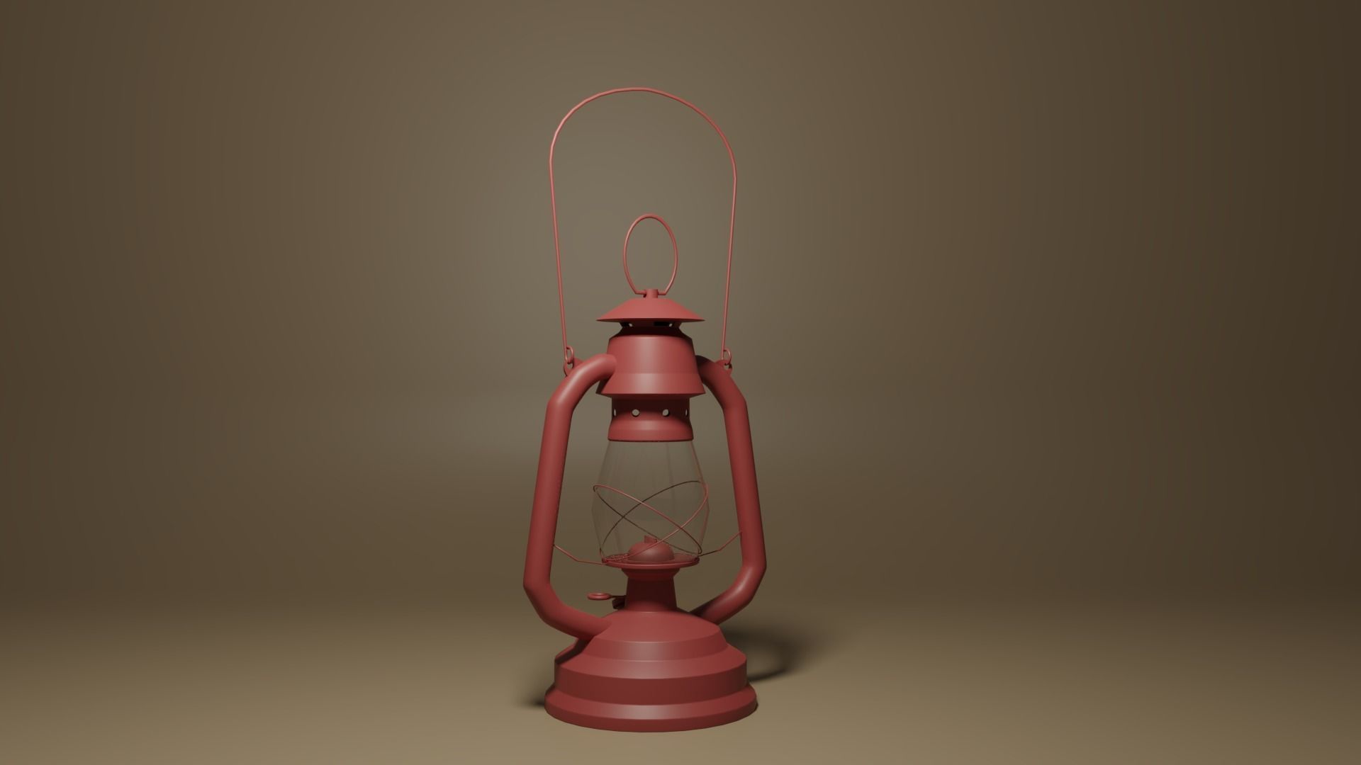 Cartoon Retro Kerosene Lamp 3D model_29