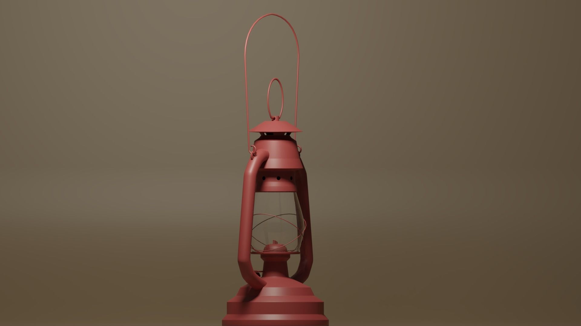 Cartoon Retro Kerosene Lamp 3D model_18